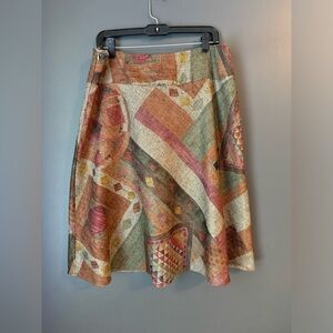 Coldwater Creek Skirt. Tapestry tweed print. Size Medium.